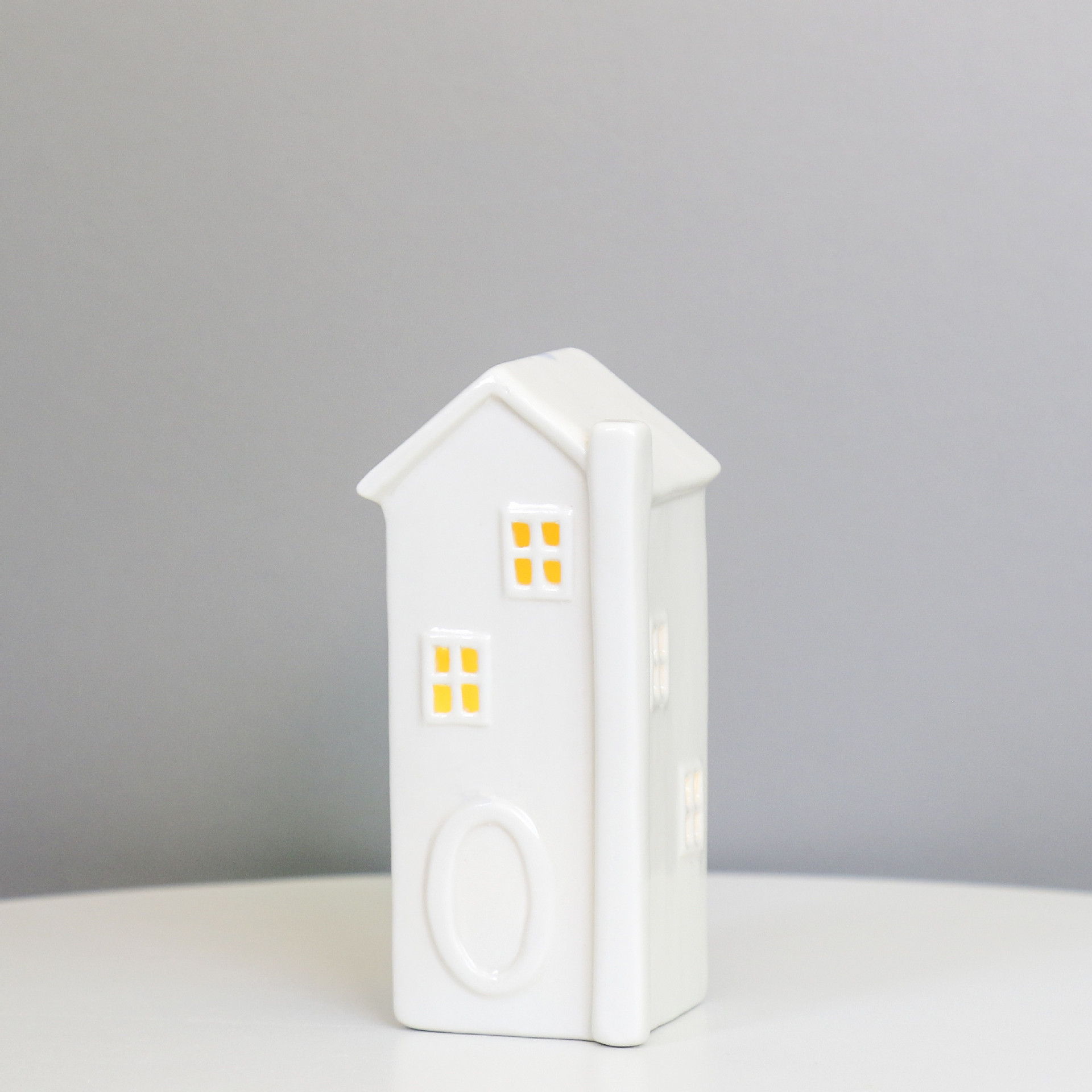 Cerámica hueco CASA DE Navidad LED casa pequeña lámpara Mesa artesanía decoración estilo nórdico decoraciones Ventas Directas la fábrica
