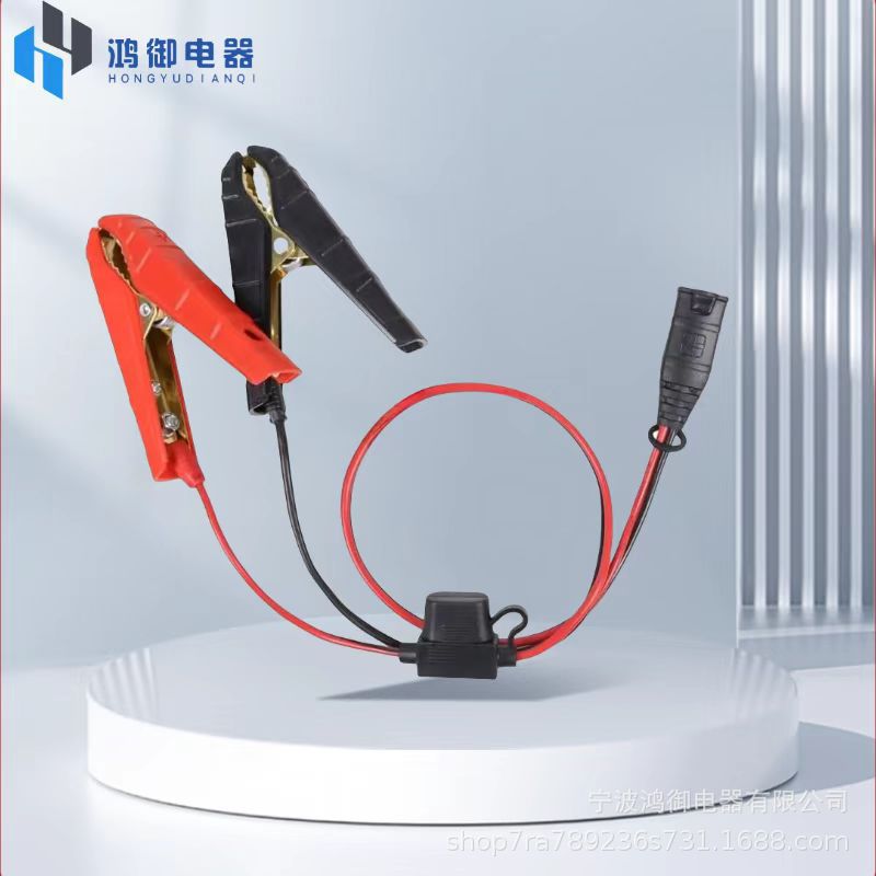 16awg nocoM10兼容Gc008鳄鱼夹适用摩托车和汽车的智能电池电源线