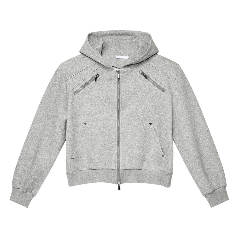 Mtlclothes ropa de Hombre | 2024 primavera nuevo estilo coreano nicho fino flash cremallera con capucha cardigan yunda traje