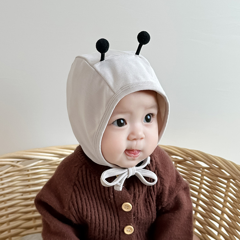 Sombreros para oídos de bebé primavera y otoño extranjero lindo lindo pequeño tentáculo gorro de lazo 0 - 1 años gorro de bebé super lindo