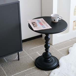 Nordic Modern Simple Corner Table Wrought Iron Bedside Table Balcony Small Round Table Sofa Side Cabinet Living Room Home Small Coffee Table