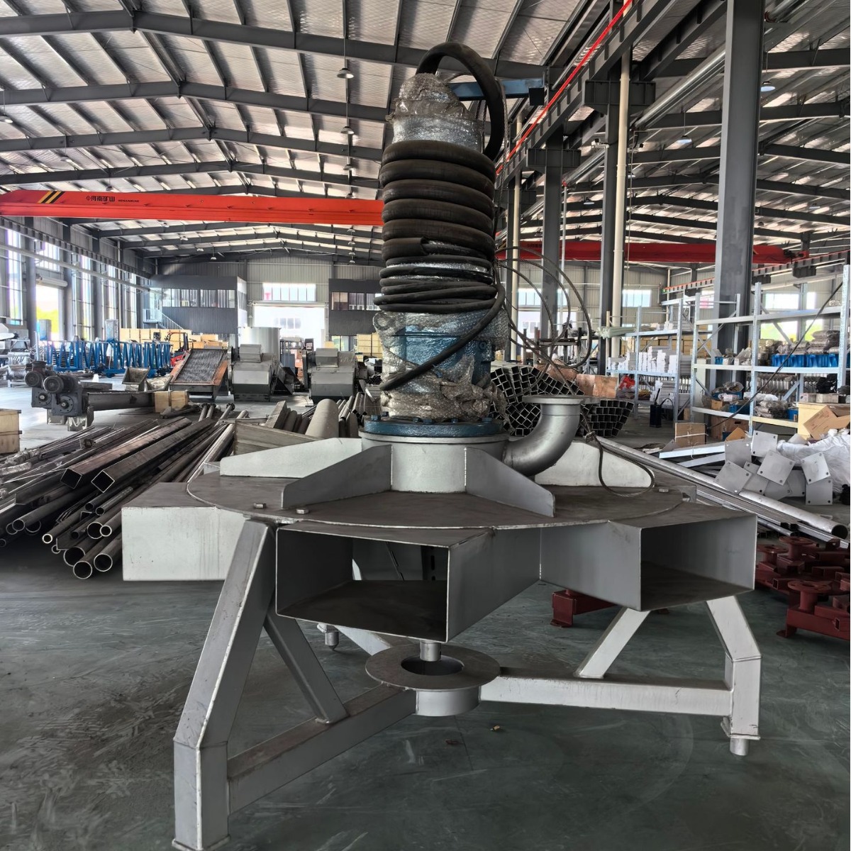 潜水式深水曝气机水下曝气搅拌两用机排水池搅拌机QJB400/740-3.0