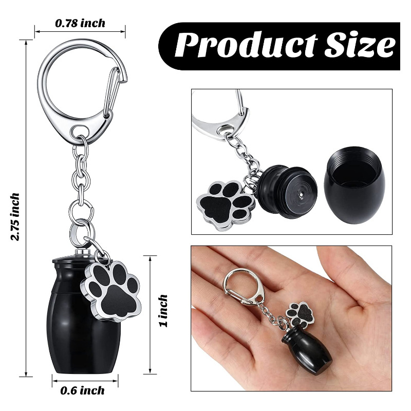 Cute Paw Print Metal Women's Keychain display picture 1