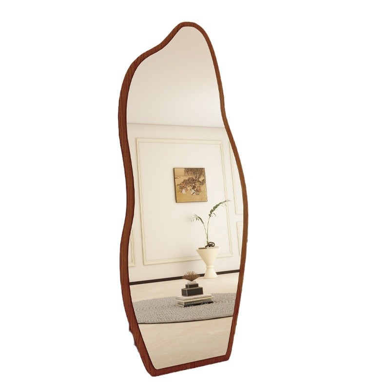 Espejo de vestir de estilo medieval, espejo de vestir, sala de estar, dormitorio, piso contra la pared, espejo de dormitorio de niñas, super económico image 6