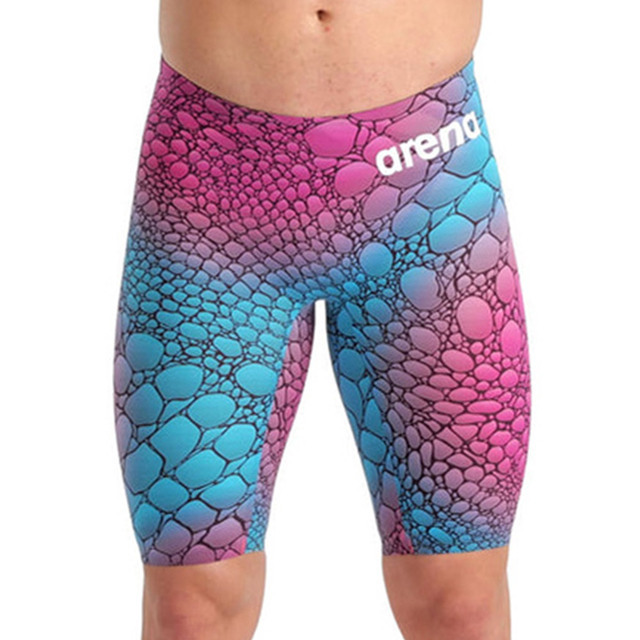 Cross-border men's swimming trunks professional waterproof quick-drying beach pants comfortable breathable swimming trunks long sports swimsuit