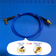 RG405半柔射频SMA连接线SMA弯公头转母SMA-JB2-JK-JW测试跳线馈线