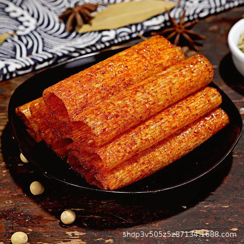 Yiguan Garden Spicy Slices 28g*20 packs 8090 generation recalls childhood snacks wholesale Spicy Pingjiang specialty