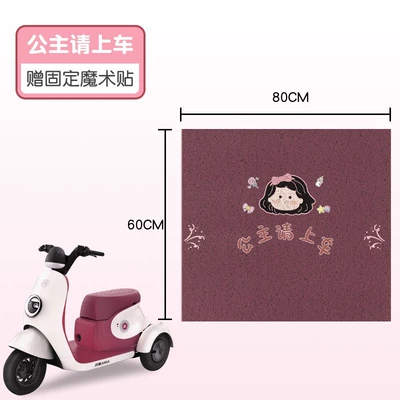 Electric Tricycle Foot Pad — Electric vehicle foot mat - 8060-burgundy-princess-on-the-car