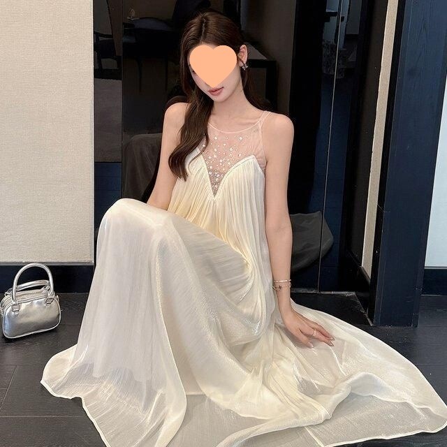 2026 New Summer Style Resort-Style Fashion Dress for Women, Elegant Chiffon Long Gauze Dress, Elegant Tea Break Dress 2026 New Summer Style Resort-Style Fashion Dress for Women, Elegant Chiffon Long Gauze Dress, Elegant Tea Break Dress