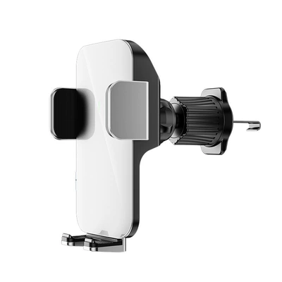 Innovative Solar Energy Storage Car-Mounted Car phone holder - ice-white-air-outlet-model
