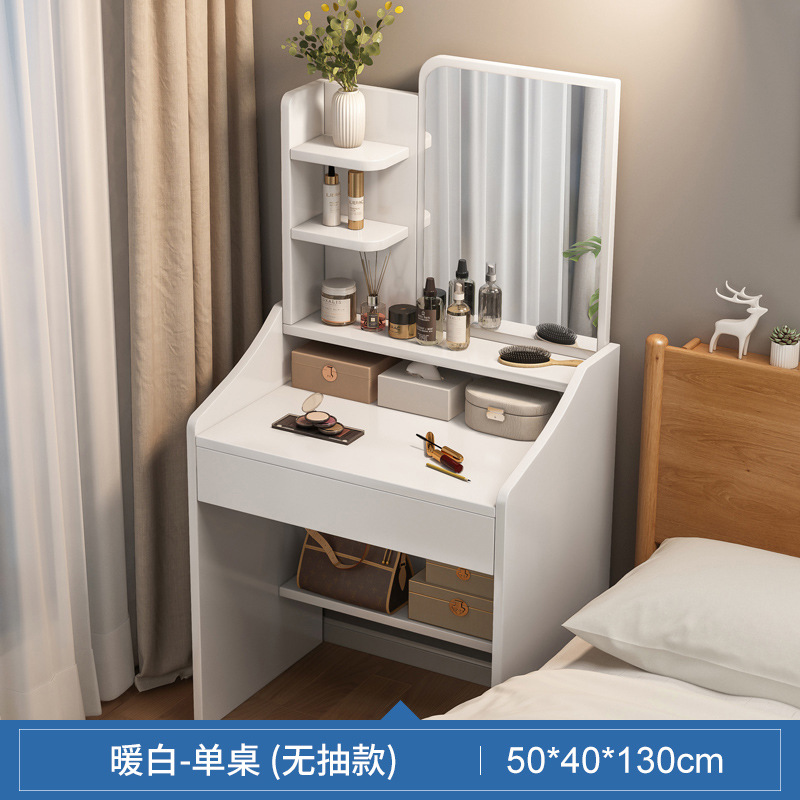Tocador dormitorio moderno simple pequeño apartamento en línea celebridad estilo ins mesa de maquillaje espejo simple nueva mesa de maquillaje pequeña