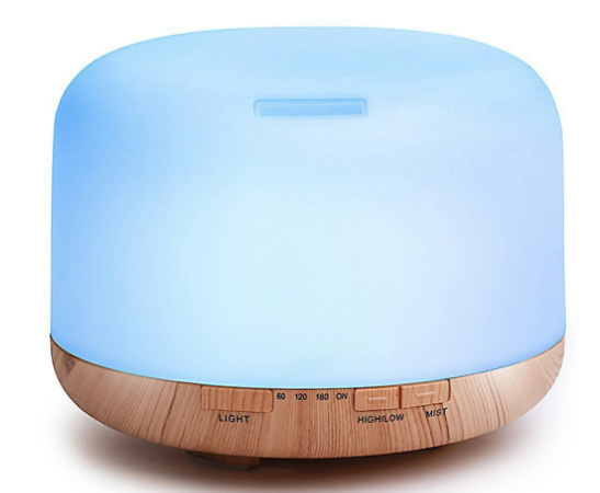 Venta caliente máquina de aromaterapia no impresa 500ml ultrasónico hogar agua oxígeno máquina de fragancia de aceite esencial de gran capacidad humidificador