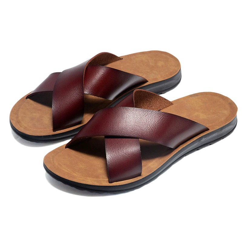 Мужские тапочки, сандалии, внешняя торговля, новая модная верхняя одежда, пляжная обувь большого размера, трансграничные модные повседневные сандалии для мужчин оптом