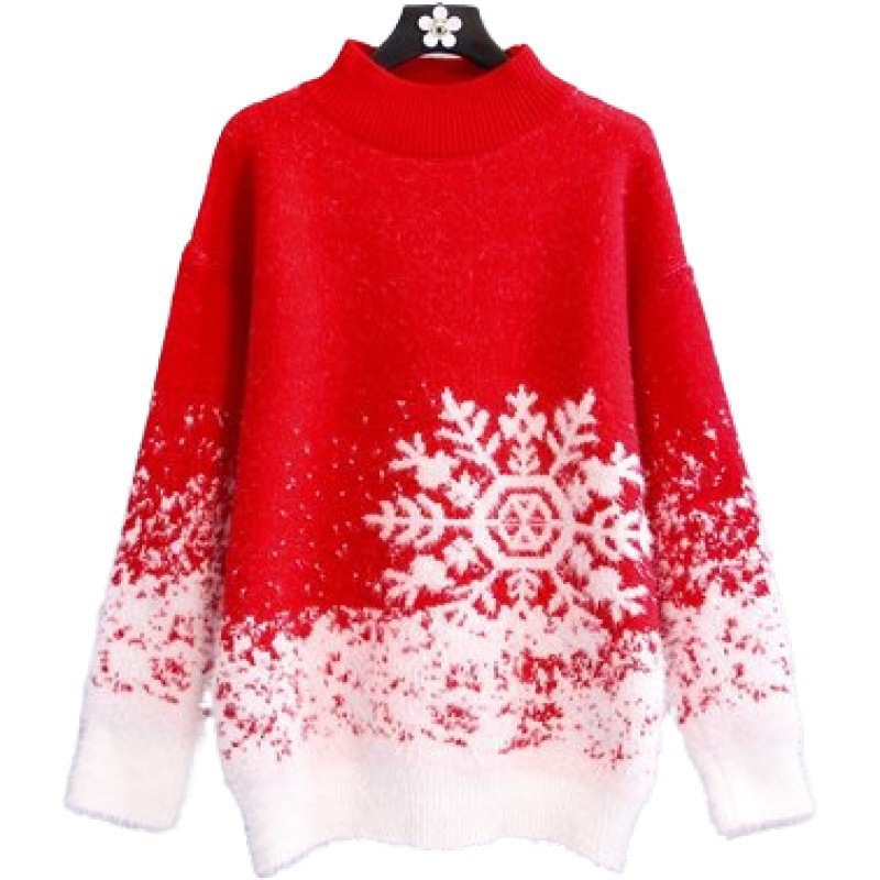 Suéteres de estilo europeo y americano, nueva colección otoño 2026, suéteres de punto para mujer, ideales para Navidad y Año Nuevo, disponibles en Amazon, AliExpress y sitios independientes. image 6