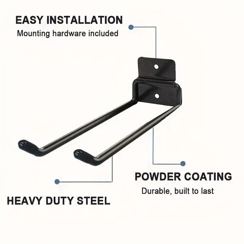 Cross-border thickened garden tool storage rack indoor wall-mounted shelf shovel holder iron rake broom folding stand