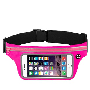 Outdoor fashion sports waist bag running sports mobile phone bag multi-functional touch screen transparent fitness waterproof storage bag