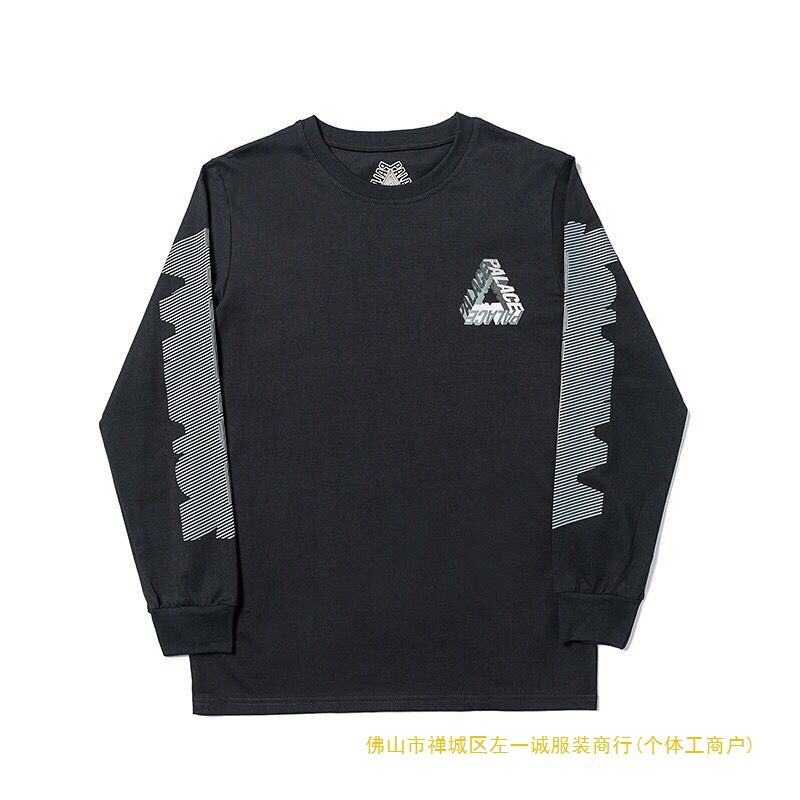 European and American Trendy Brand Palace Triangle Print High-Quality Men's and Women's Casual Long-Sleeved Sweatshirts