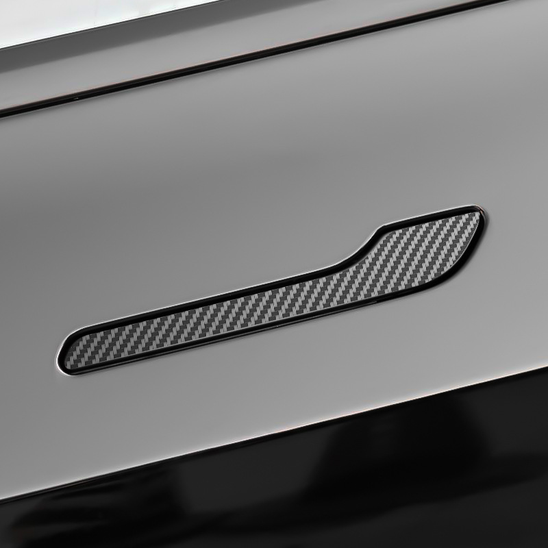 Model3y door handle [carbon fibrous pattern] 4 pieces of film films