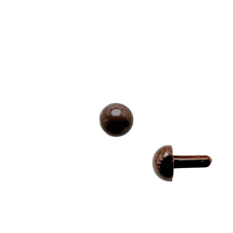 Ojo redondo pie recto mango recto ojo nariz poke fieltro de lana Twist stick DIY accesorios de muñeca hechos a mano