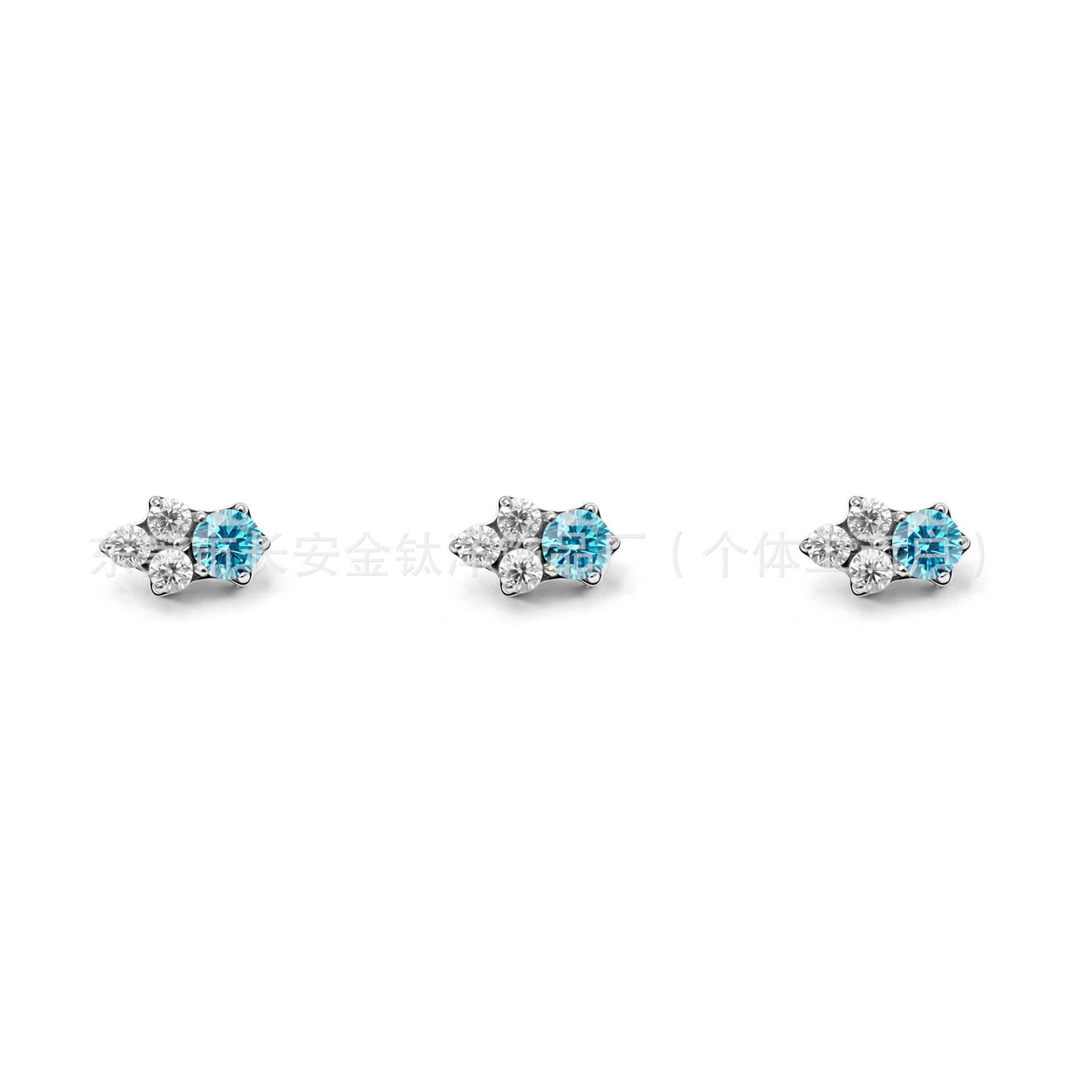 Labret piercing jewelry detail image