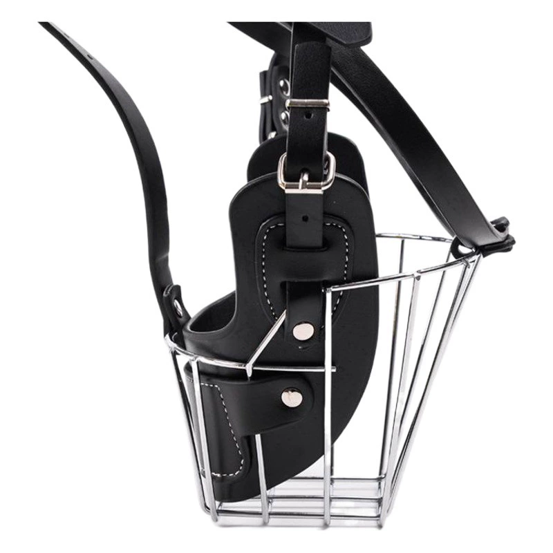 Оптовая продажа: Хит продаж – регулируемый металлический сетчатый намордник для крупных собак, предотвращающий укусы и лай.