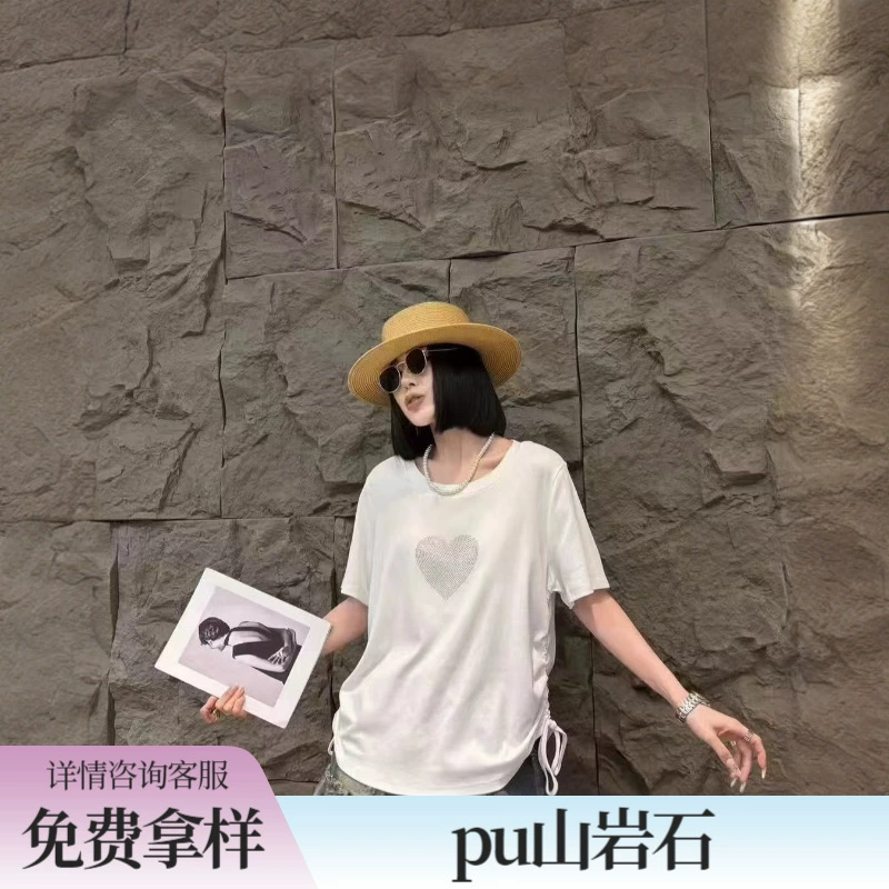 Завод искусственного камня PU Mountain Rock Skin: в наличии, легкий декоративный камень для внутренней и внешней отделки стен, фоновые стены для коммерческих помещений.