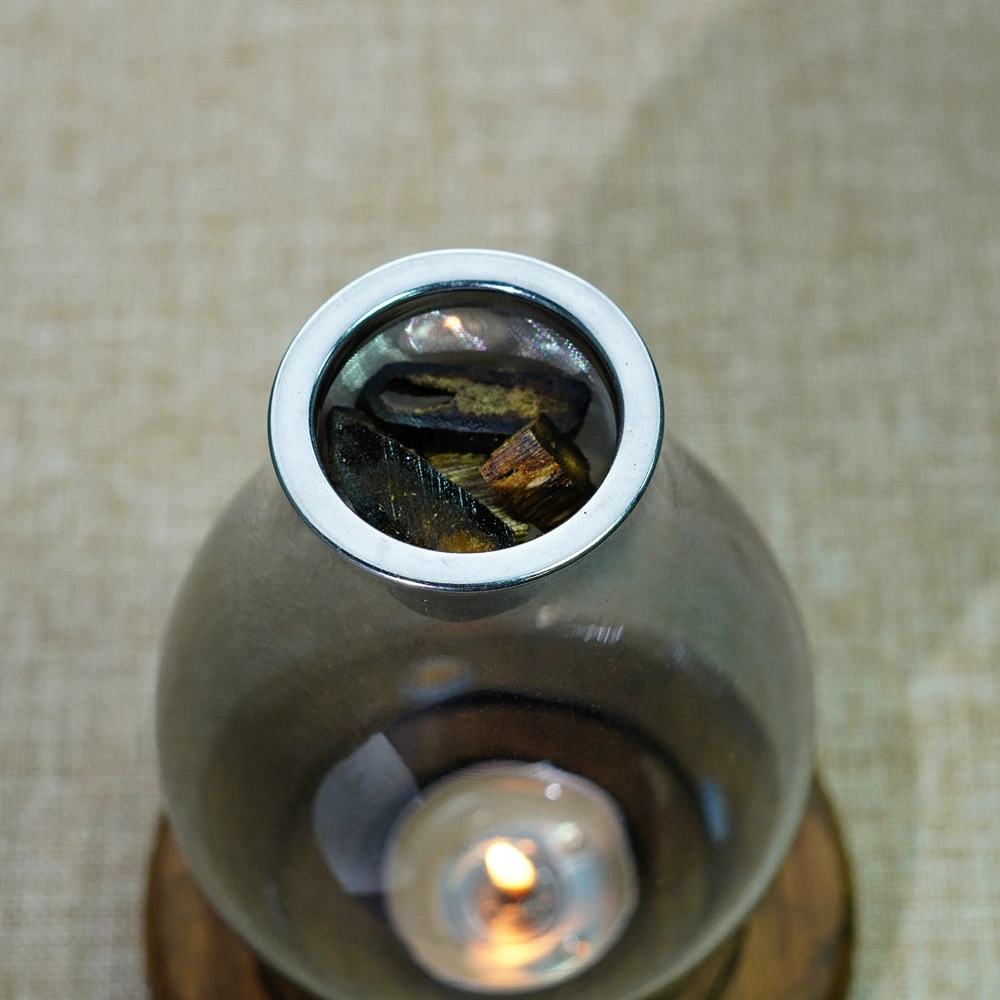 Creative candle, aromatherapy, Incense burner, scarlet wood rosary, Chinese style