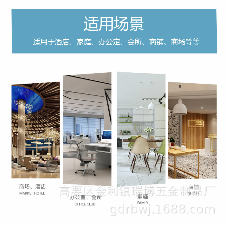 古铜色雕刻门把手中式玻璃门木门把手实心铝板定制对装