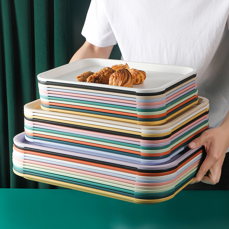 Thickened Non-slip Tray Tea Tray Anti-scalding High Temperature Resistant Kitchen Water Cup Tray Dining Tray Large Plate Thickened Non-slip Tray Tea Tray Anti-scalding High Temperature Resistant Kitchen Water Cup Tray Dining Tray Large Plate