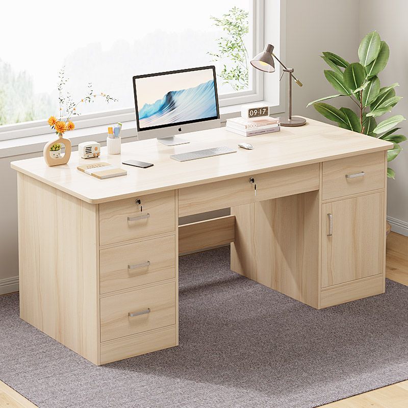 Simple Modern Desk Desktop Computer Table Office Staff Desk and Chair Combination Home Workbench Desk