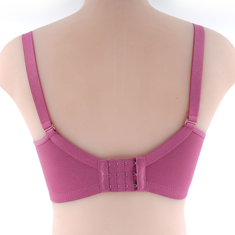 Nuevo tipo de ropa interior anti-caída de colaterales para la piel taza delgada correa de hombro desmontable sujetador de mujer con anillo de acero suave