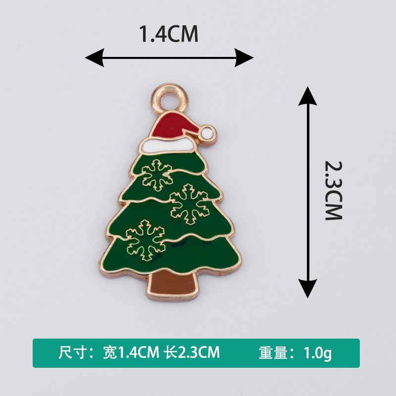 卡通圣诞节系列滴油点钻项链手链吊坠小挂件批发创意饰品diy配件|undefined
