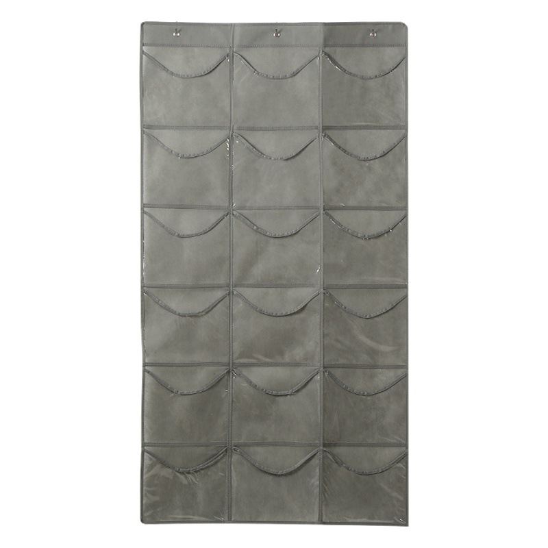 Cross-Border Baseball Cap Door Hanging Bag, Hanging Multi-Layer Grid Storage Organizer, Non-Woven Fabric 24-Grid Underwear Bag