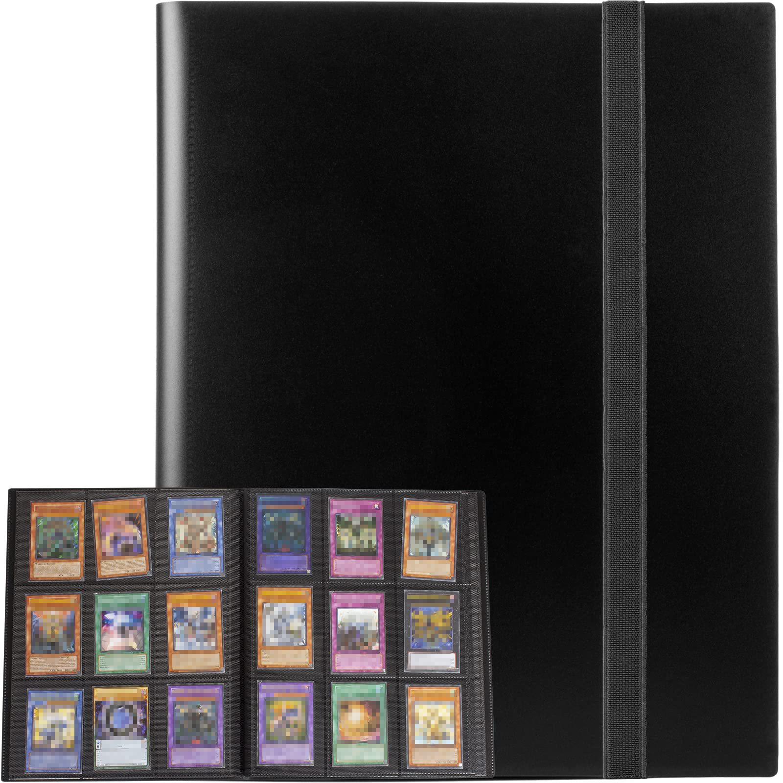 Vendaje negro 9-grid Card Book anime game Card Collection Book Star Game King Card Collection 360 Card book
