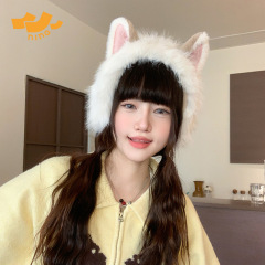 新款冬季狐狸耳朵耳罩可爱保暖抗寒时尚百搭高颜值气质小狐狸护耳