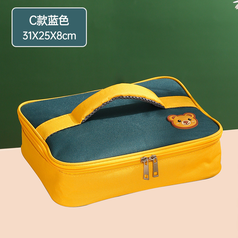 Nueva caja de comedor bolsa de aluminio bolsa de aislamiento de alimentos bolsas de aislamiento de alimentos gruesas bolsas de mano con arroz