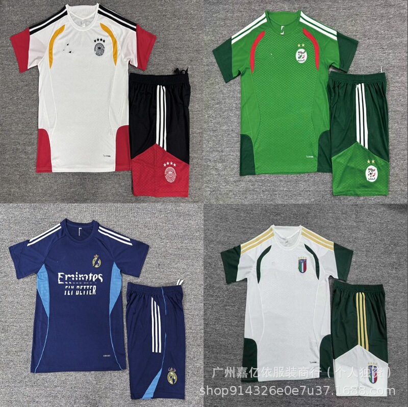 26-27 World Cup Football Training Uniforms Chelsea Barcelona Argentina Arsenal Barcelona X Real Madrid Italy Short-Sleeved Li