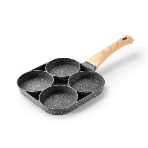 Cross-border three-in-one breakfast pot, medical stone non-stick pot, multi-functional steak burger pot, household omelette pot and frying pan