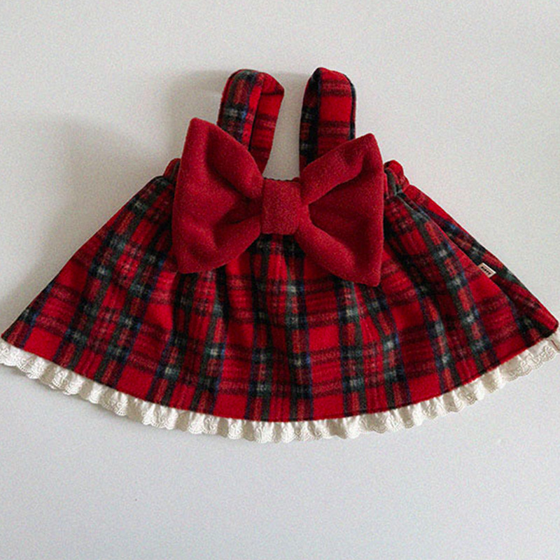 Ropa de invierno de niñas ropa infantil coreana ropa de invierno infantil ropa de invierno de bebé gran arco y camisa de cordillera de lana image 5