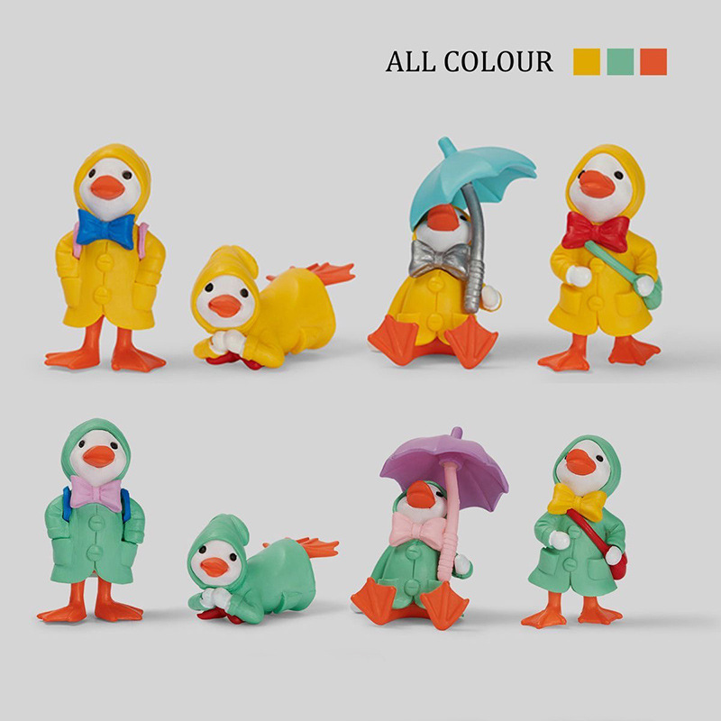 Raincoat duckling micro landscape factory direct wholesale diy gardening decoration small ornaments plastic cartoon duck ornaments Raincoat duckling micro landscape factory direct wholesale diy gardening decoration small ornaments plastic cartoon duck ornaments