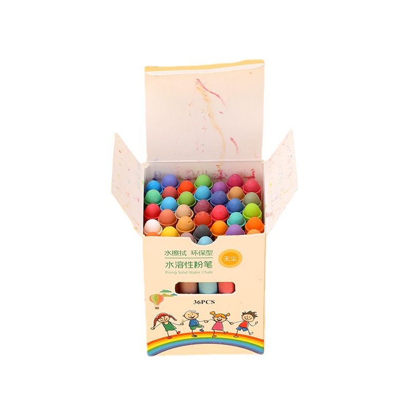 Blanco tiza pizarra periódico hogar conjunto completo de grandes no tóxico pegatinas pared color borrable soluble en agua 36-color tiza