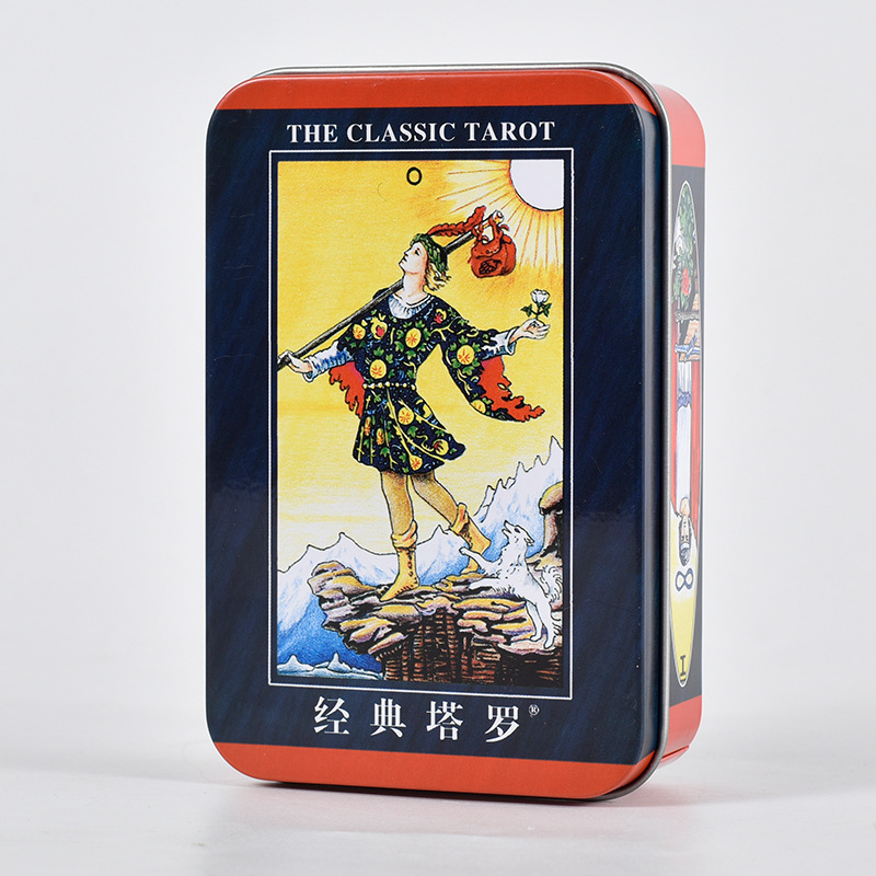 Classic Tarot Cards Authentic Waite Tarot Portable Tarot Cards Iron Box Tarot Free Shipping Wholesale