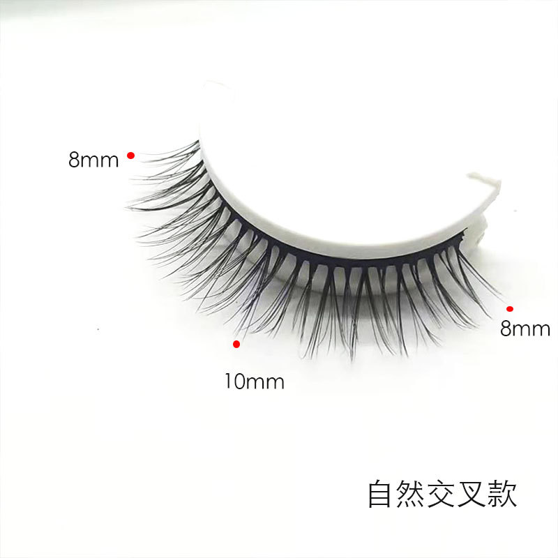 Pequeño diablo 3D auto-adhesivo pestañas pegamento libre Super pegajoso segundo desgaste grueso simulación natural simple rizado hadas falsas pestañas