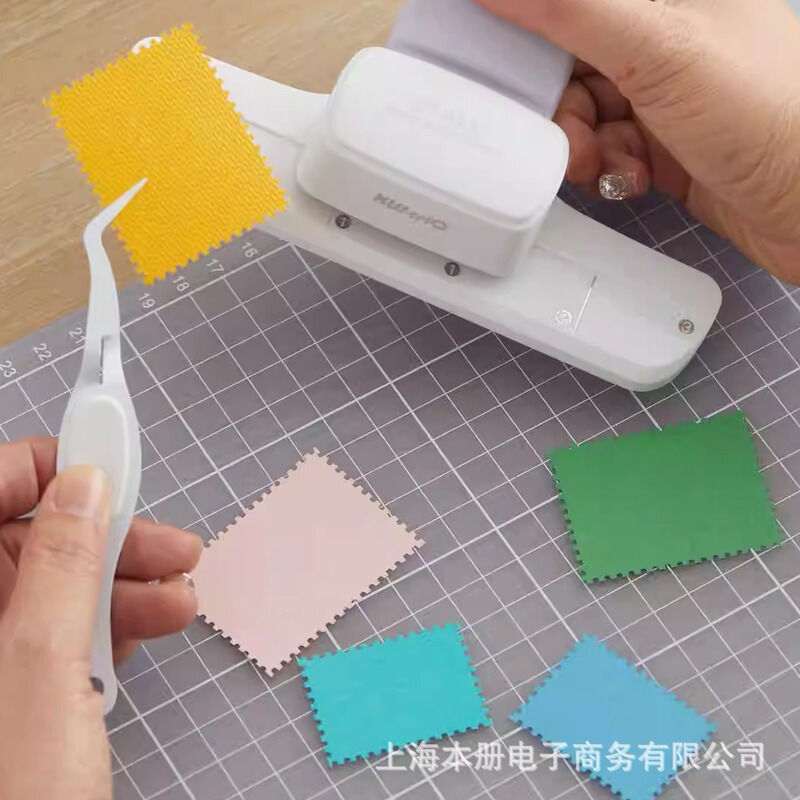 可得优压花器邮票手工制作diy打孔器邮票压纸器手账打花器拼贴|undefined