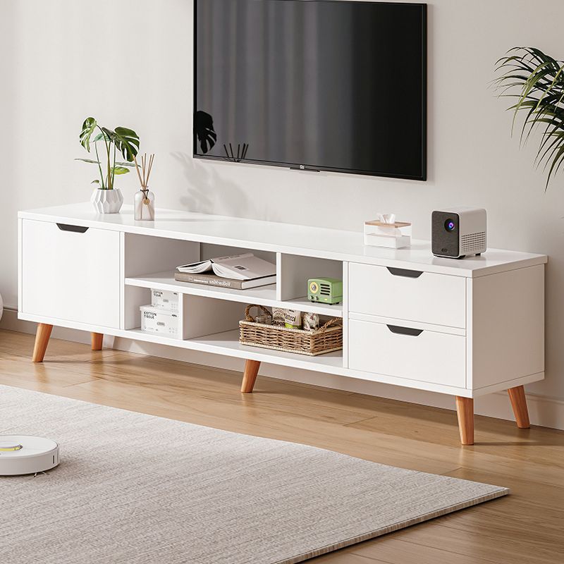 Living Room Tv Cabinet Modern Minimalist Bedroom Home Small Apartment Solid Wood Leg Coffee Table Tv Cabinet Combination