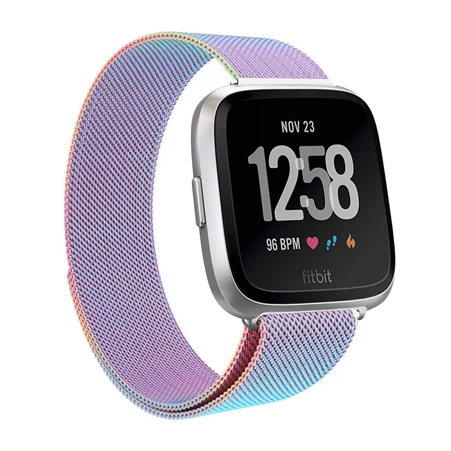 Ремешок для Fitbit Versa2, браслет Milanis, Versa Lite Metal, магнитная петля руки, кольцо, ремешок для Ring Band