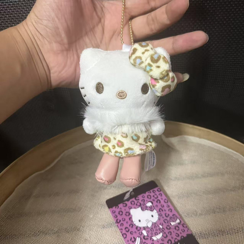 かわいいヒョウ柄シリーズのケイティのペンダントのぬいぐるみのおもちゃkt猫のバッグの装飾品のキーホルダーの装飾品|undefined