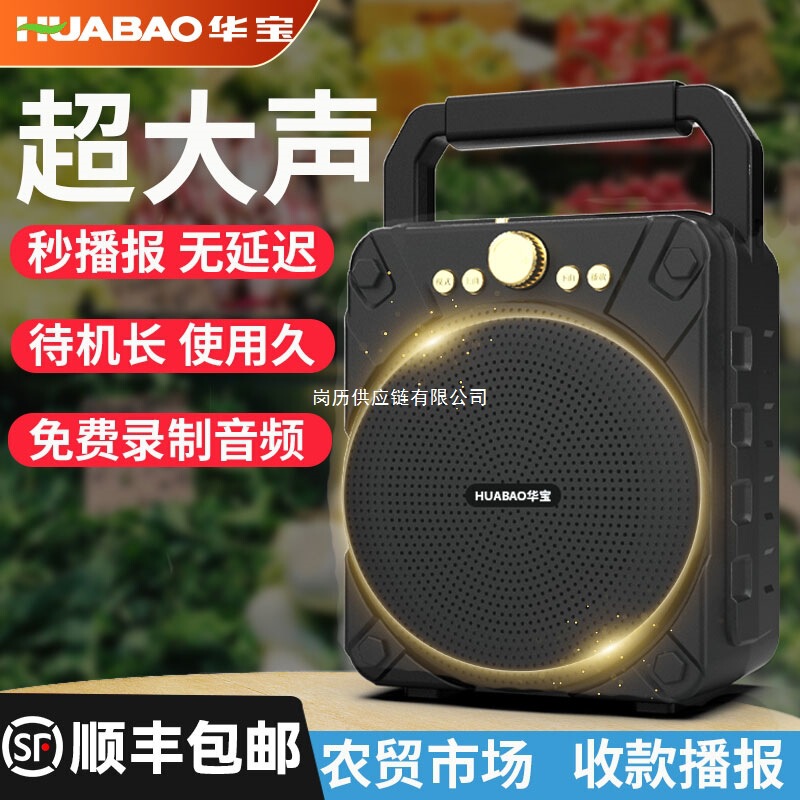 Specialized Voice Announcer for Market Stalls and Audio Stores, Small Speaker for Collecting Money, Bluetooth Speaker