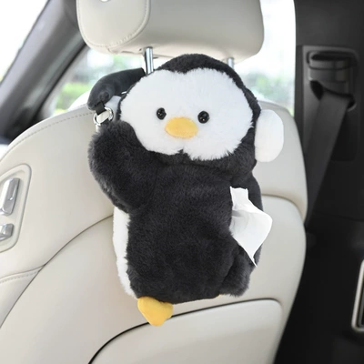 Box, Car Armrest Box, Paper – Car tissue box/set - big-headed-penguin-tissue-paper