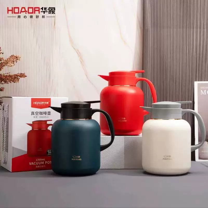 Vacuum thermos, стильная кофейная походная чайник из нержавеющей стали, объем 304, декор для дома, подарок на день рождения